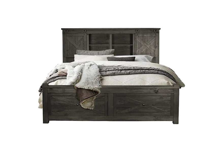 Sun Valley California King Bed with Footboard Storage by AAmerica at Esprit Decor Home Furnishings
